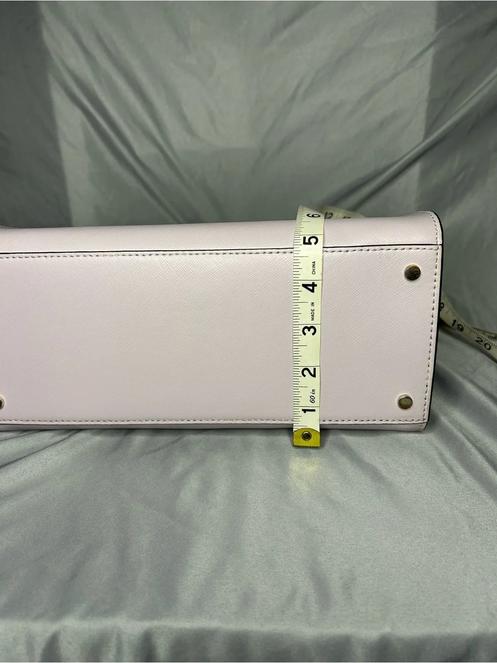 kate spade Light Lavender Leather Satchel with Gold Logo